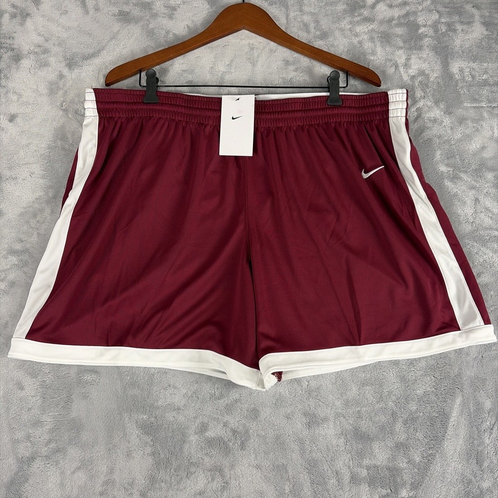Nike Basketball Shorts Dri-Fit Maroon DC2373-612  Womens Size 3XL NWT